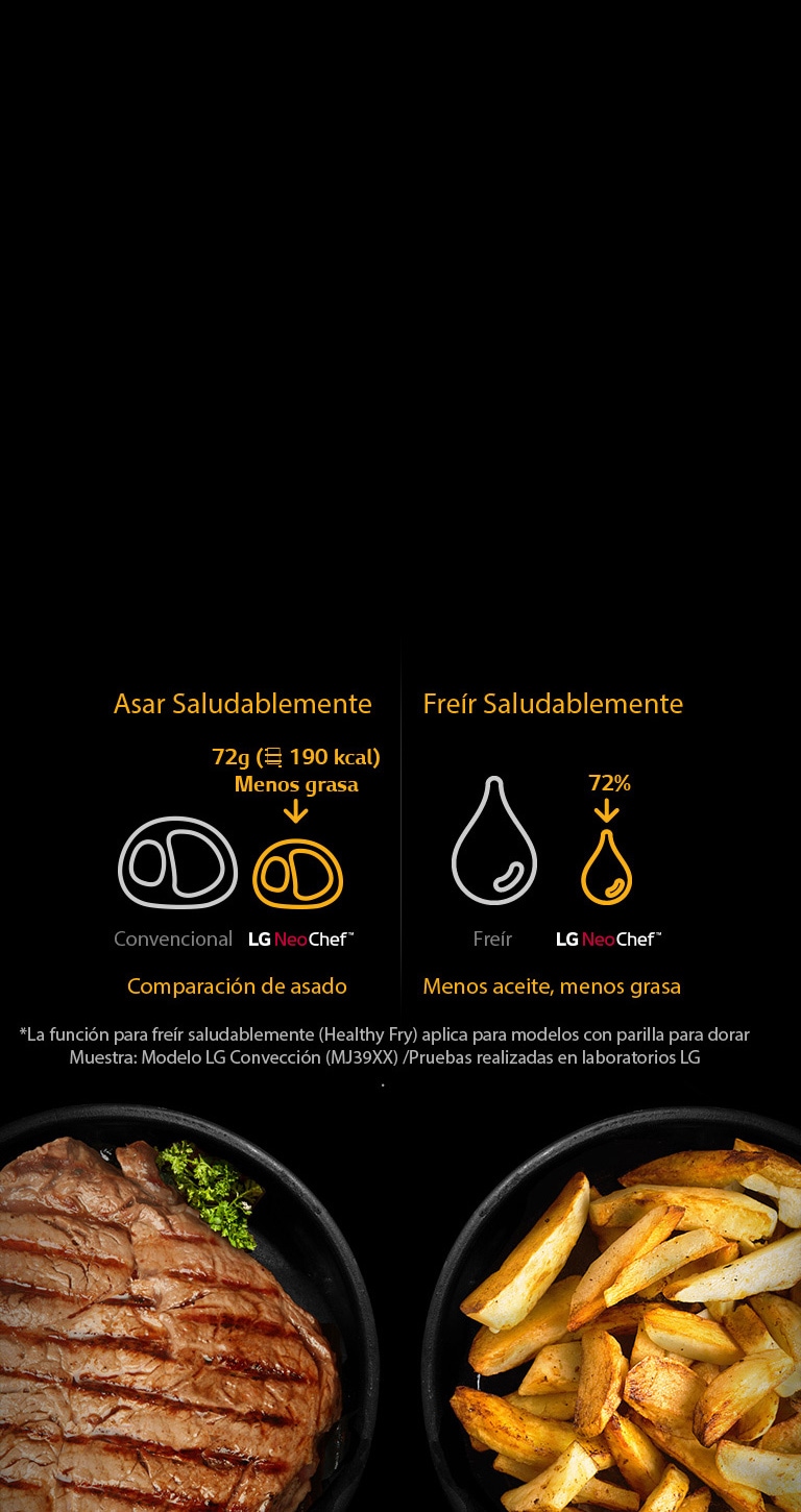 Un corte de carne asado saludablemente y unas papas fritas saludablemente.